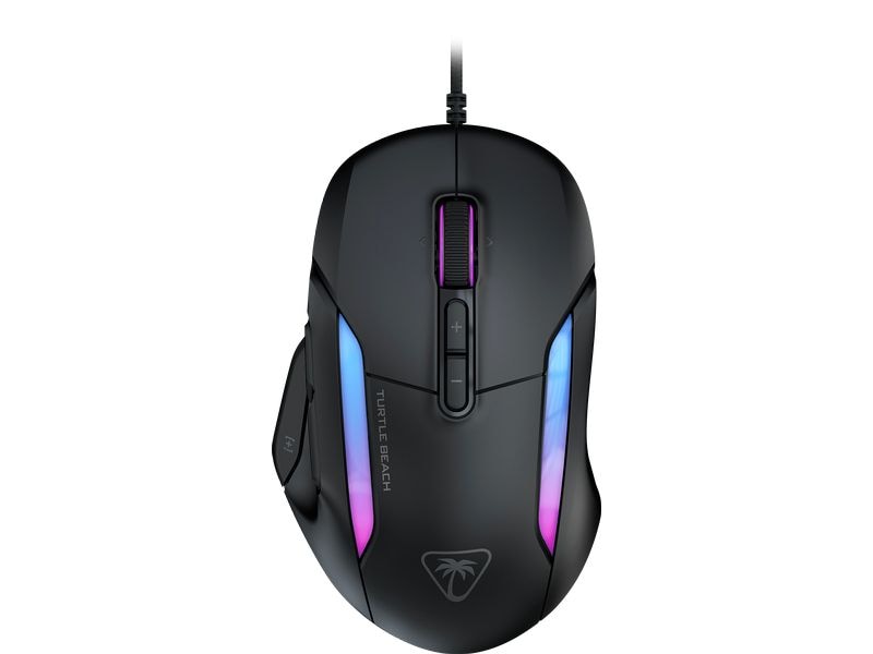 Turtle Beach Gaming-Maus Kone II Schwarz Gaming-Maus mit hochpräzisem Sensor, ergonomischem Design und anpassbaren Tasten für ultimative Kontrolle und Komfort