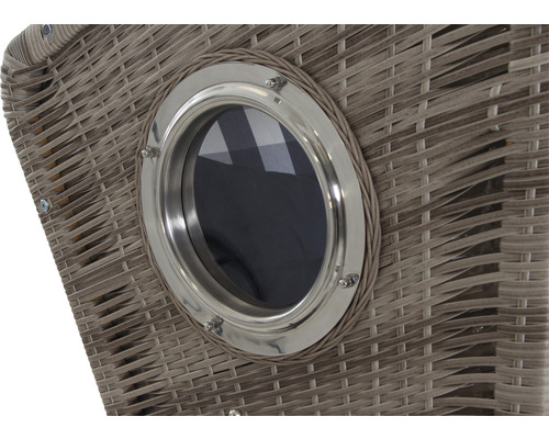 deVries Greenline 135+ strandstoel, stof 743, 130 x 80 cm, half-liggend, blauw