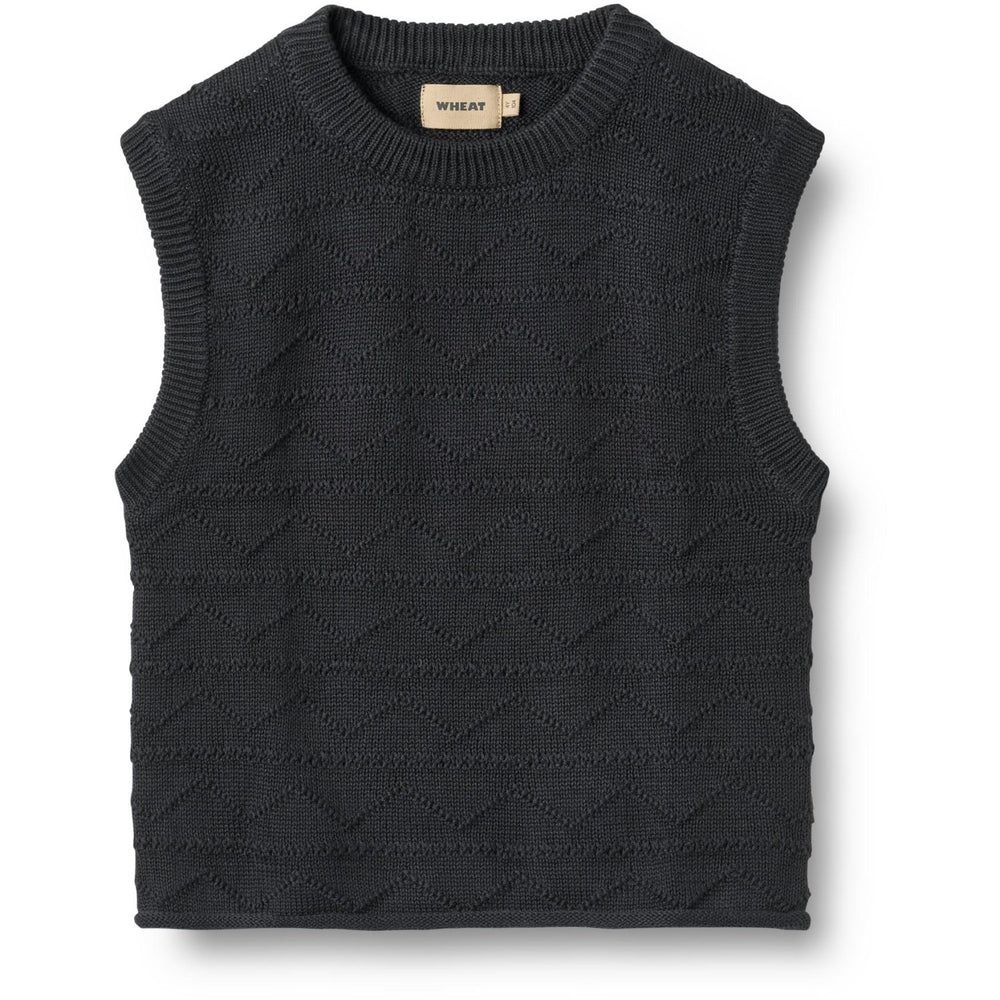 Køb Wheat Navy Strik Vest Bobby