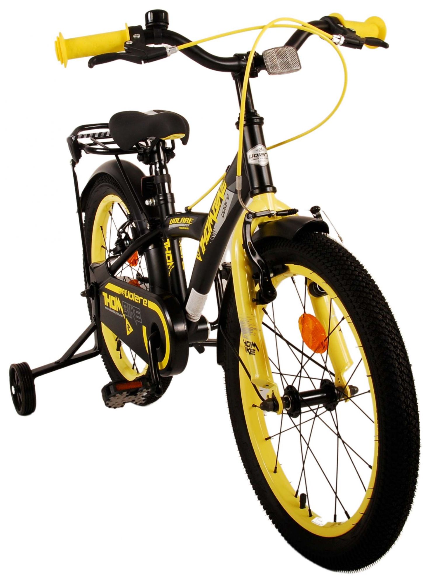 TPFSports Thombike Kinderfahrrad - Jungen - 18 Zoll - Rücktritt + Handbremse - Schwarz Grün