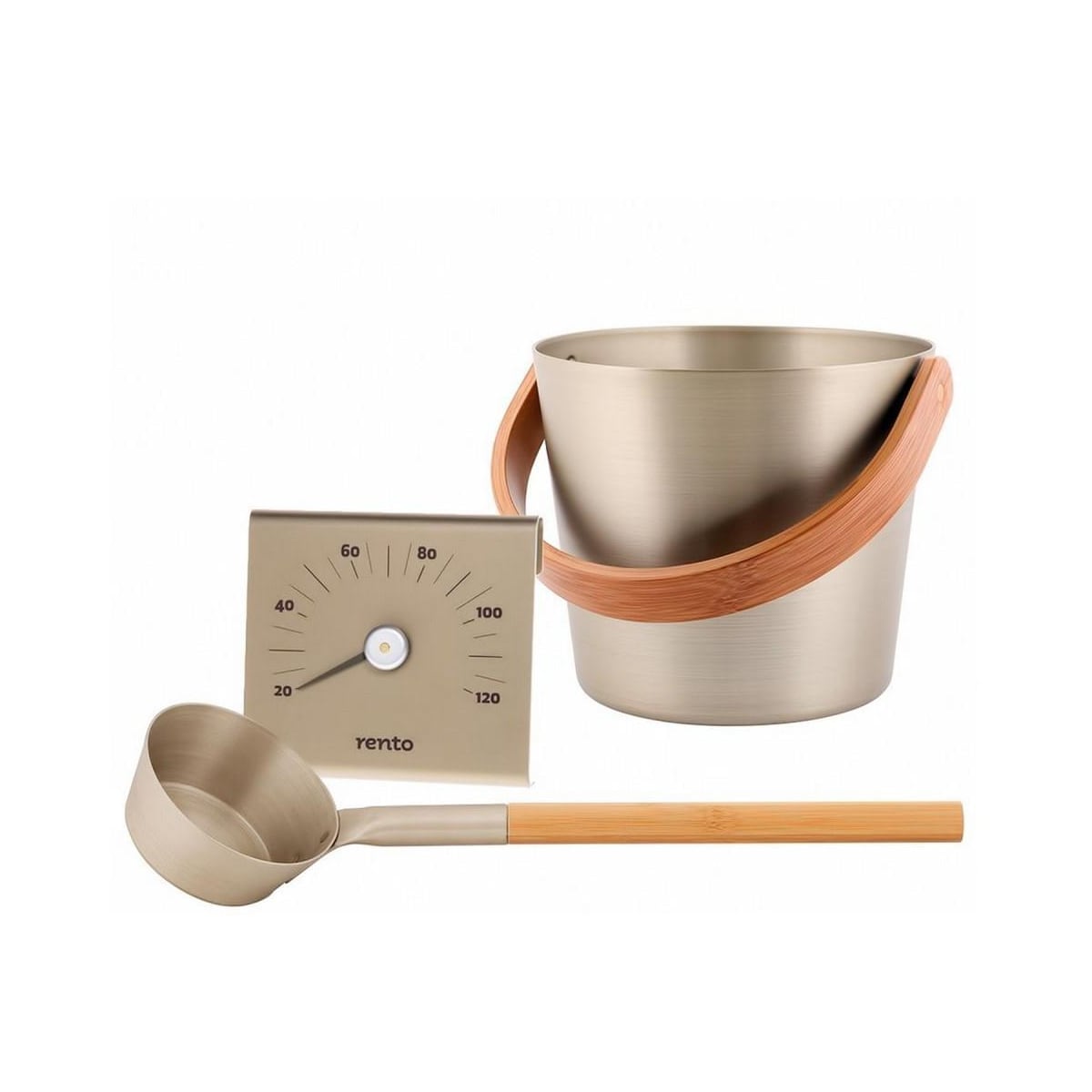 Badstubøtte RENTO CHAMPAGNE 5L, H35cm