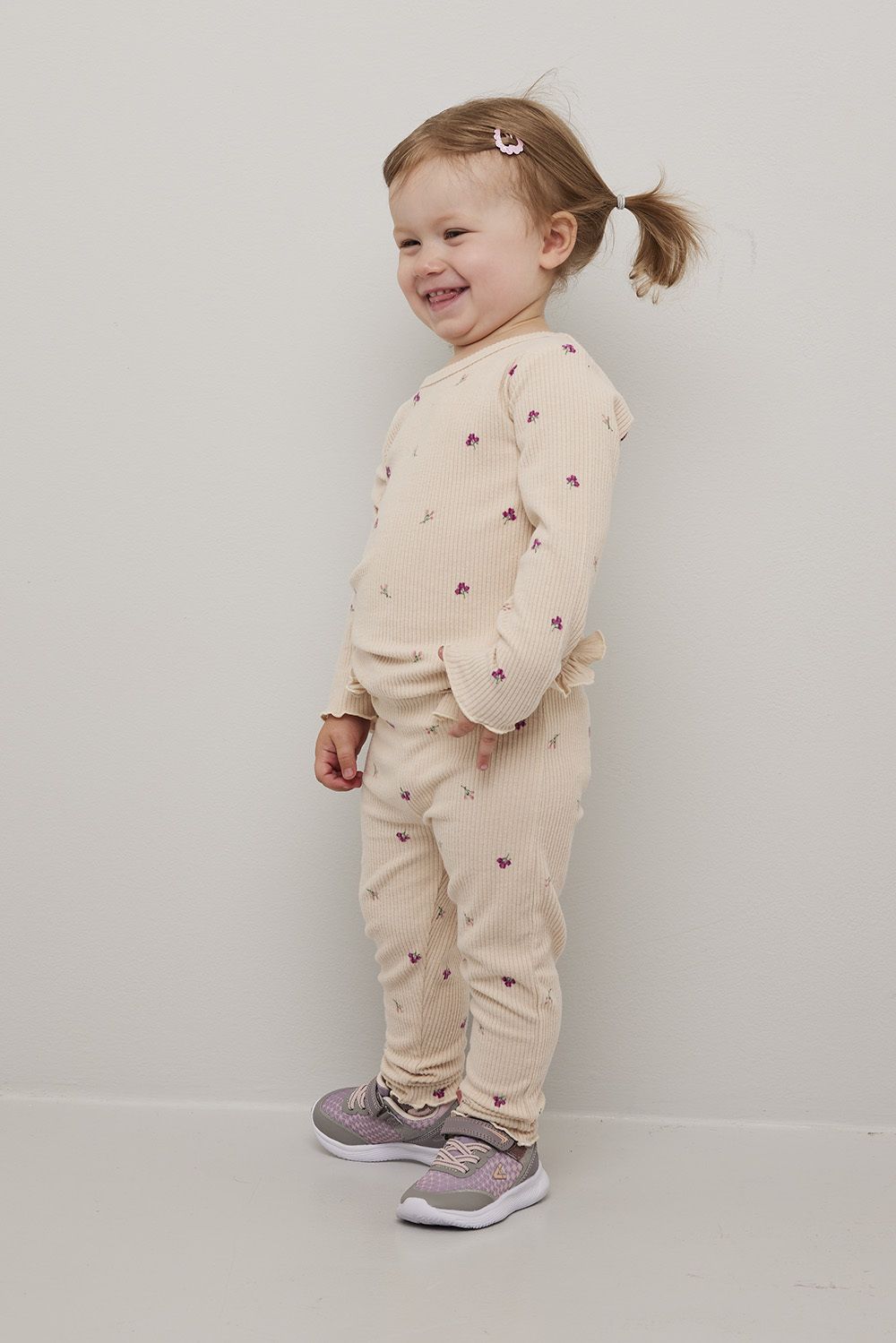 Ribbestrikket leggings Mia
