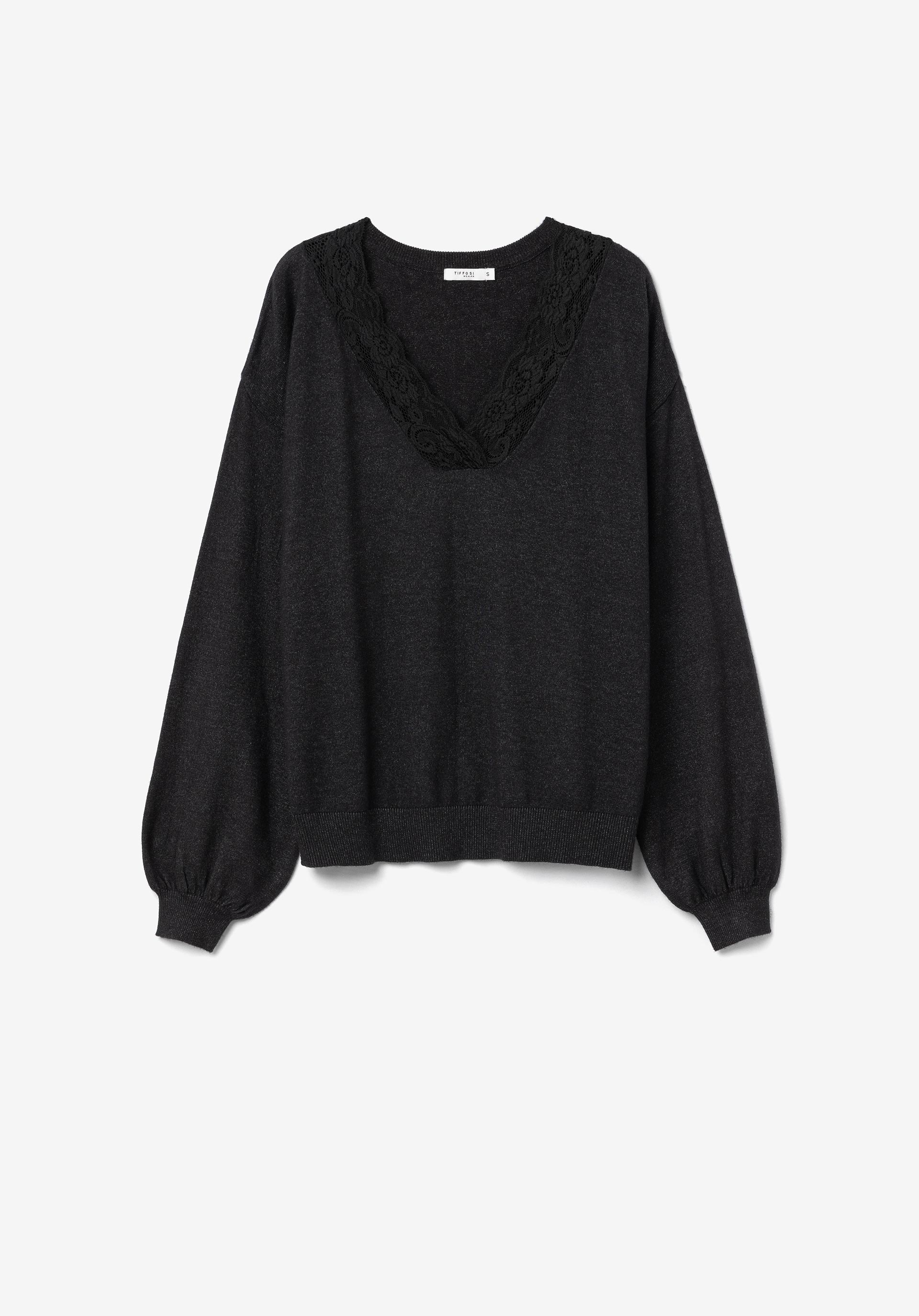 Camisola de Malha com Renda