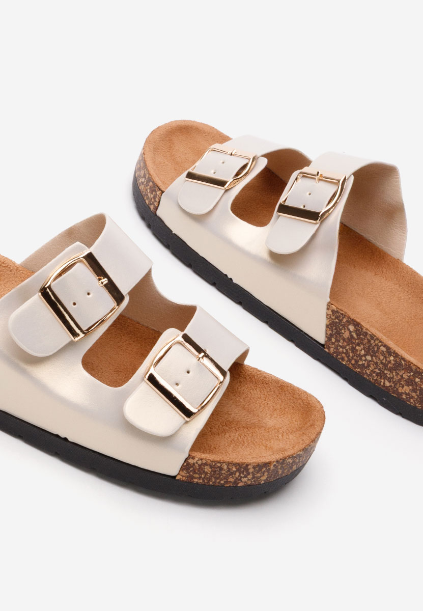 Mules femme dorées Doreta