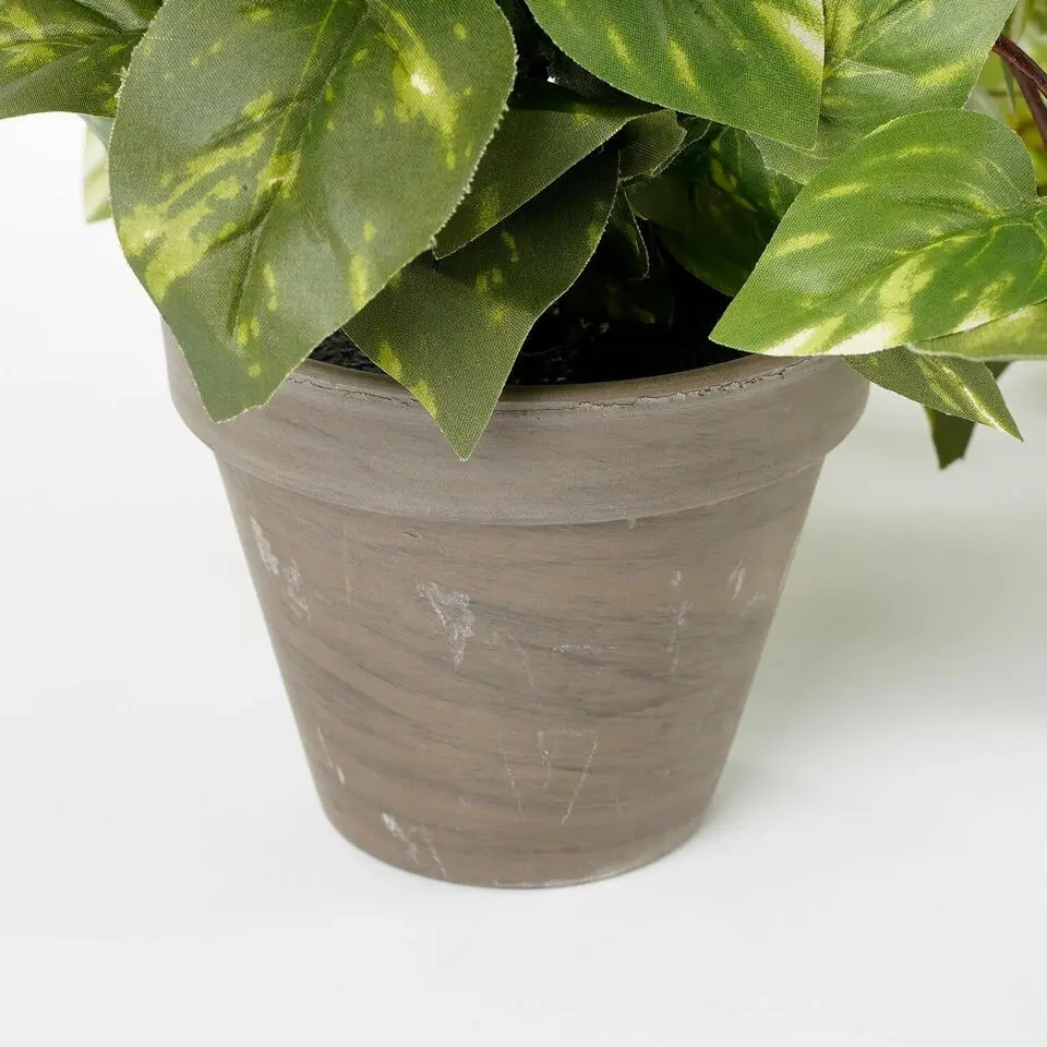 Mica Decorations Kunstplant - scindapsus drakenklimop - groen - 45 cm