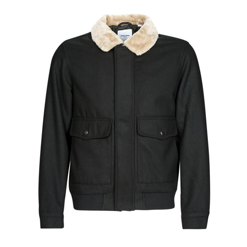 Jack & Jones - JJTOM WOOL BOMBER - Noir