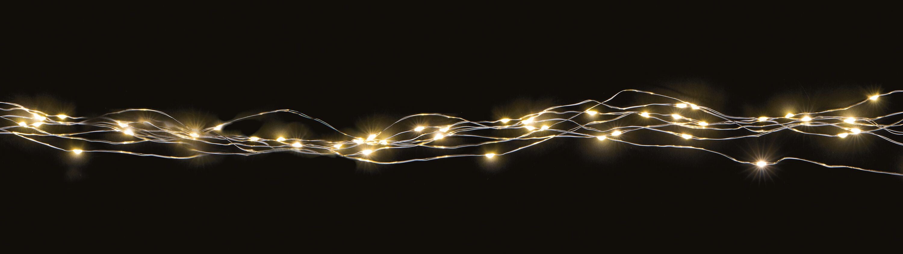 ANGEL HAIR Lichterkette - Silber / B: 100 cm