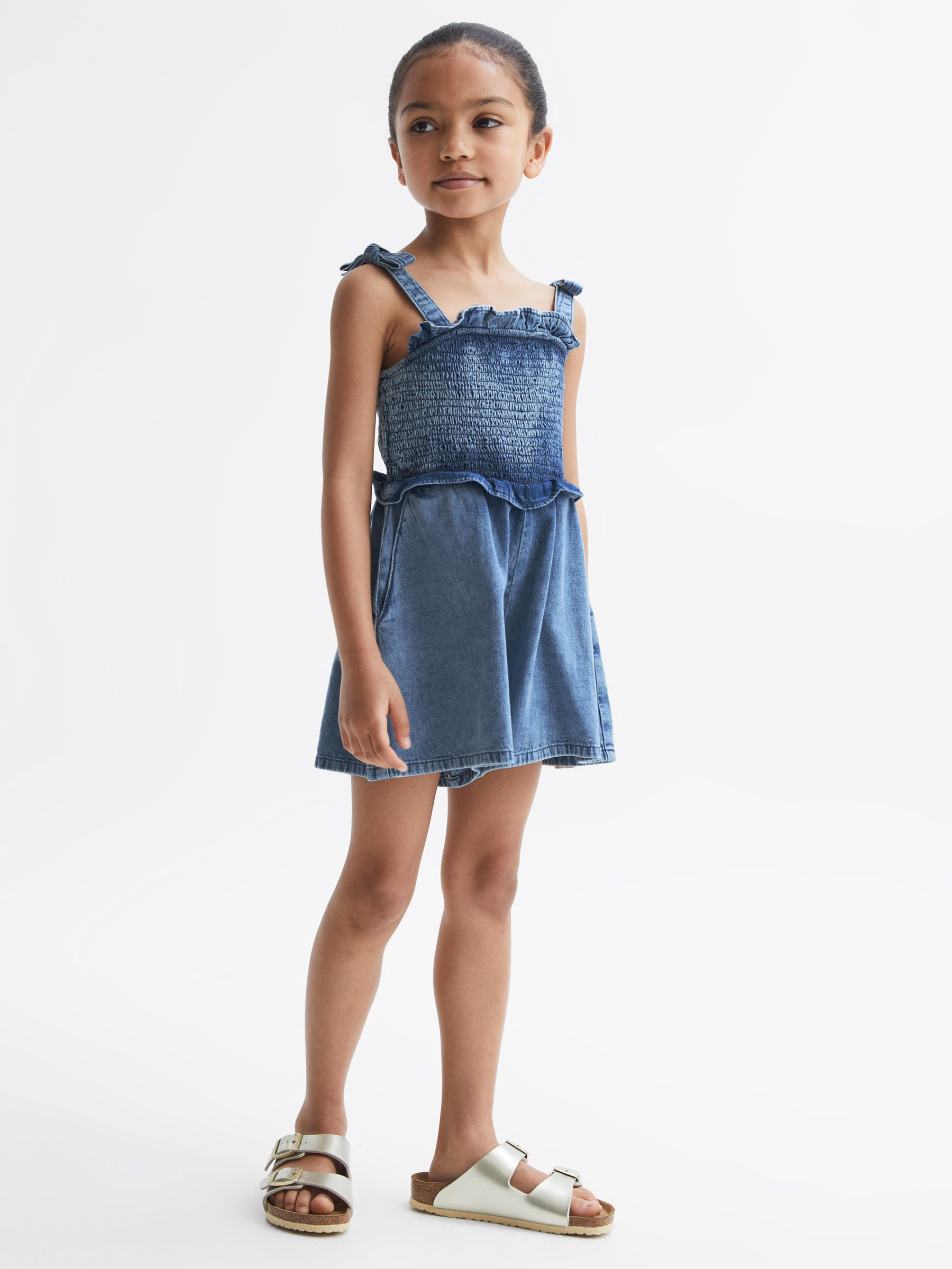 Reiss - Hattie - Denim playsuit