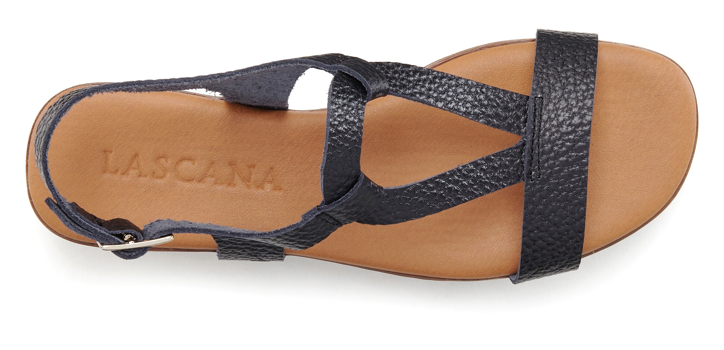 LASCANA Sandale in schwarz