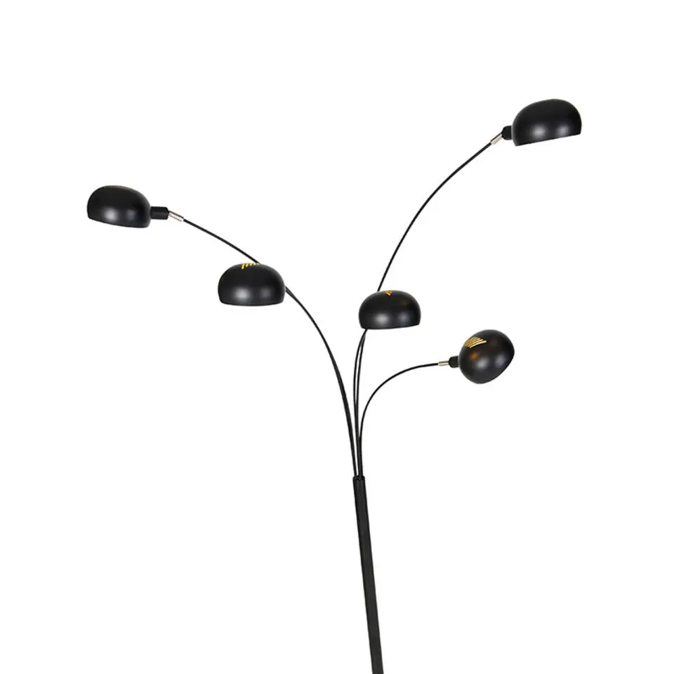Qazqa vloerlampen sixties fl zwart e14
