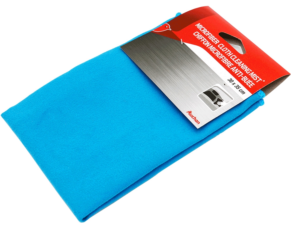PANO AUCHAN MICROFIBRAS LIMPEZA EXTRA 30X35CM