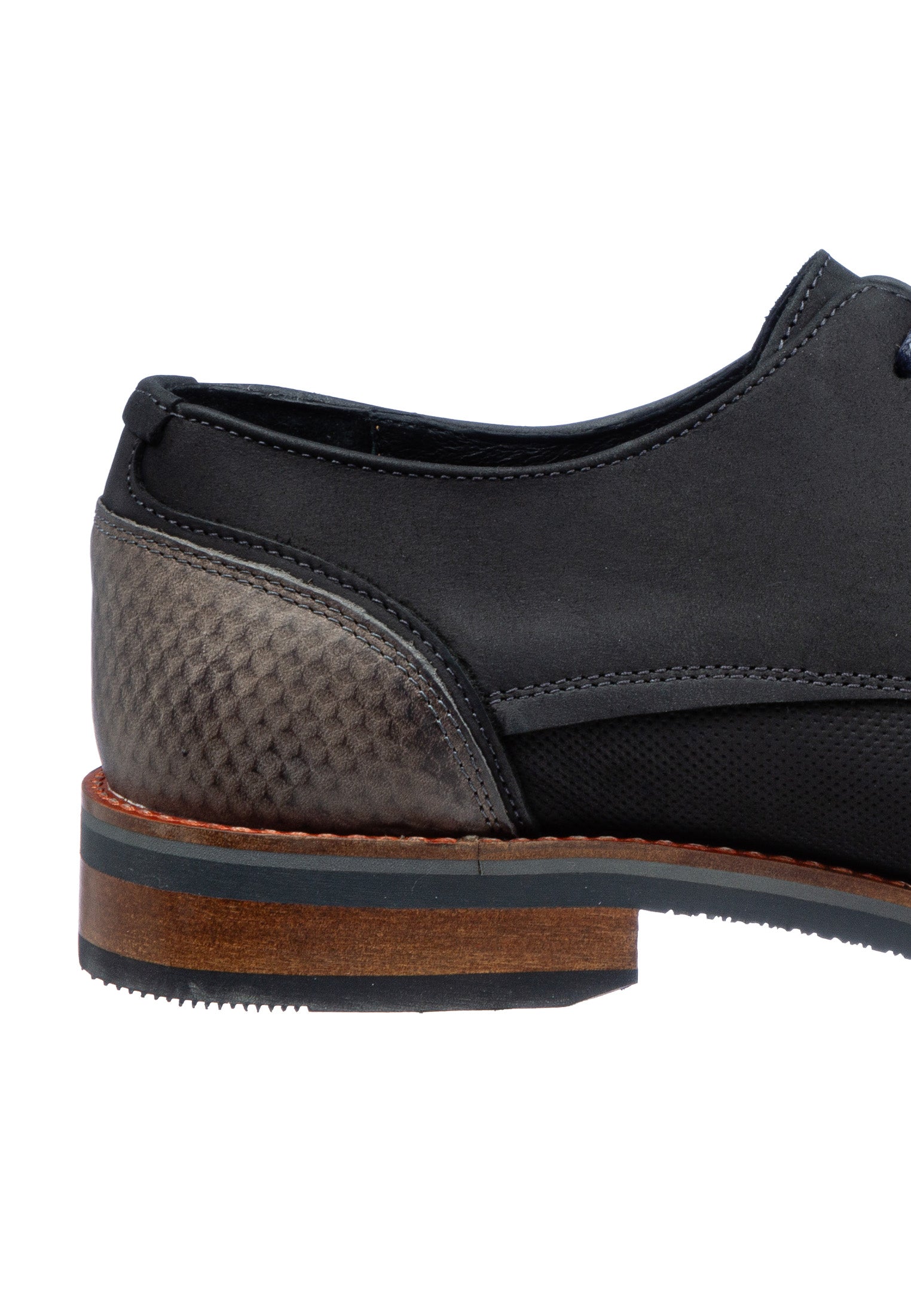 Zwart nubuck Amalfi veterschoen