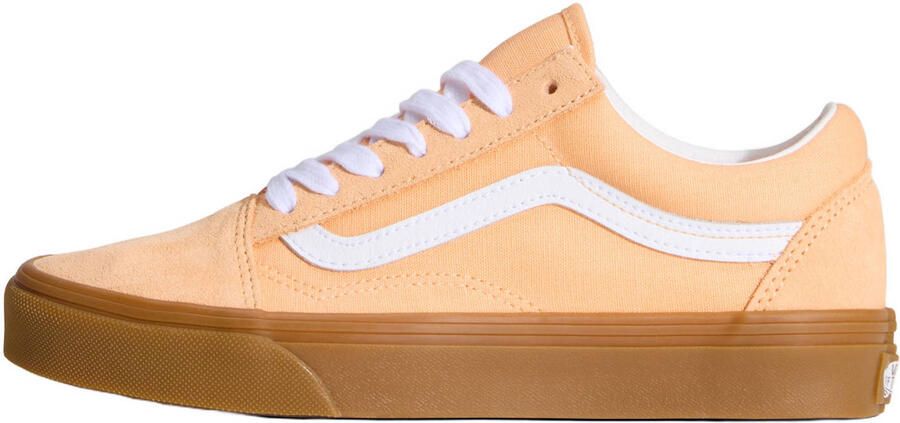 VANS Old Skool suede sneaker lichtoranje wit