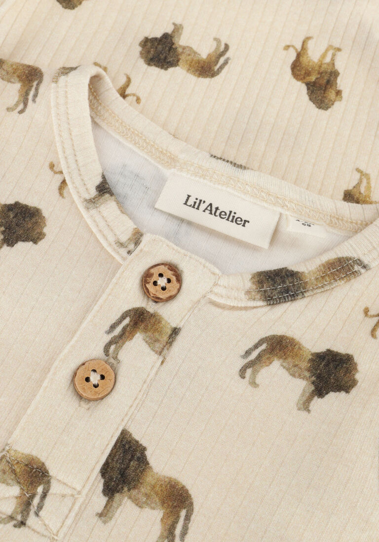 LIL\\' ATELIER beige lil' atelier  nbmgeo ls slim body jan