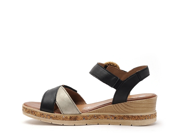 Remonte nu pieds talons femme d3067 noir