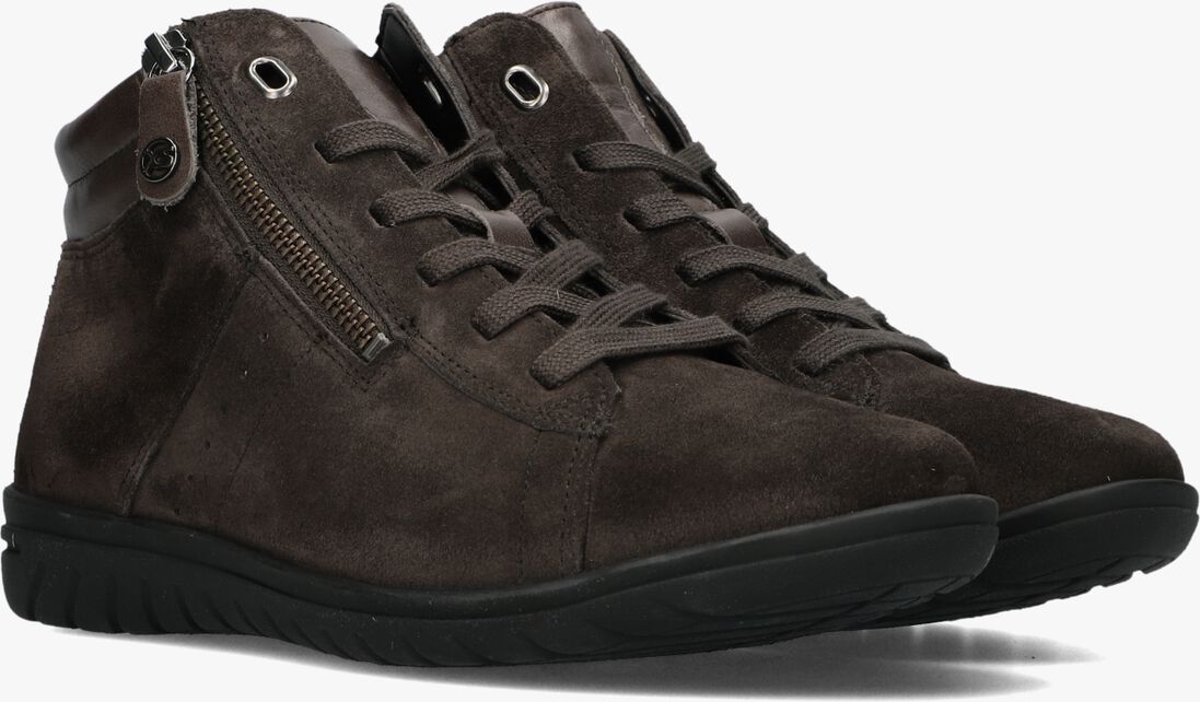 bruine hartjes hoge sneakers 172.0836 casual boot