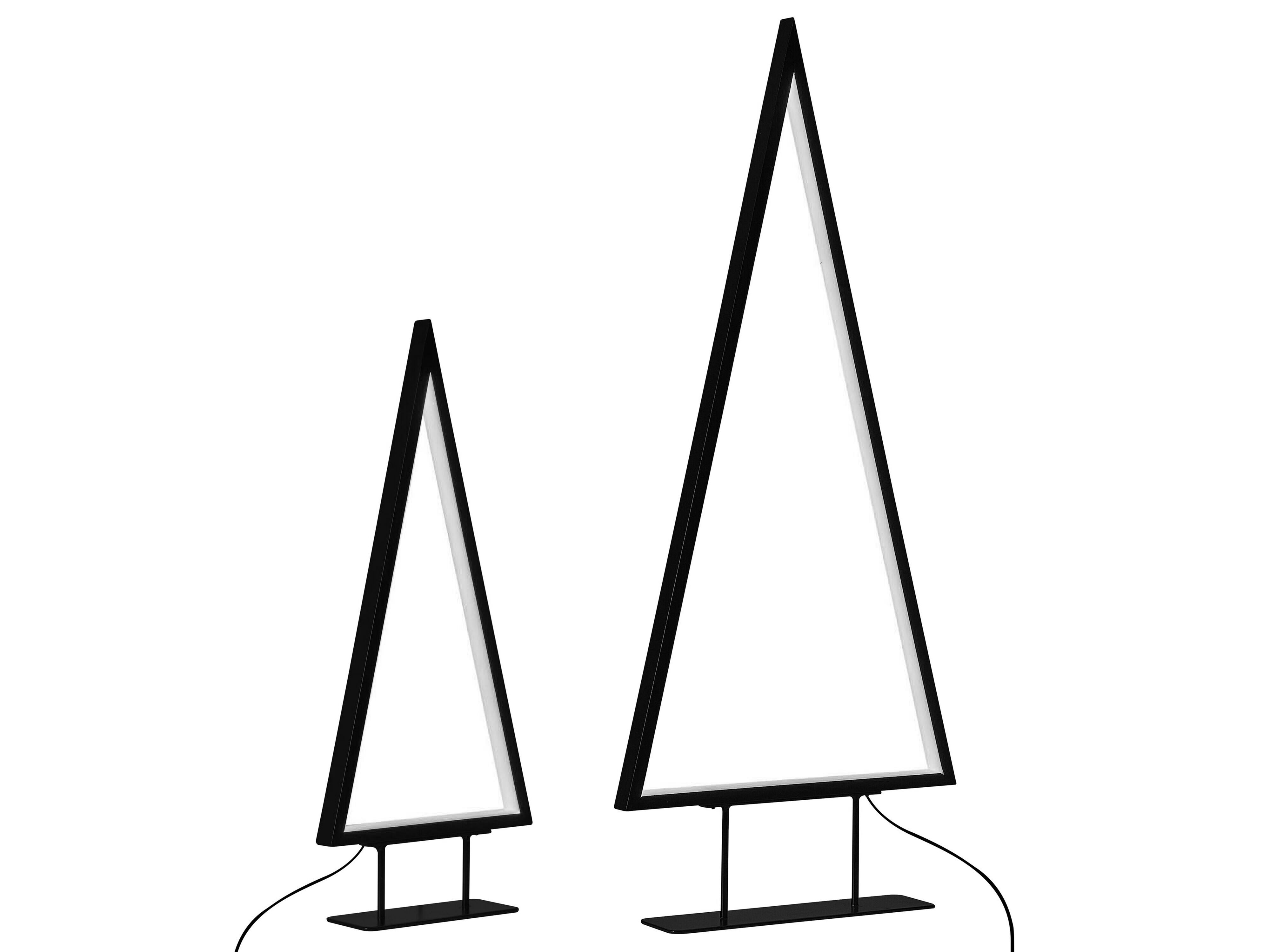 Kerstdecoratie LED LOPPI Kerstboom 47/69 cm Zwart