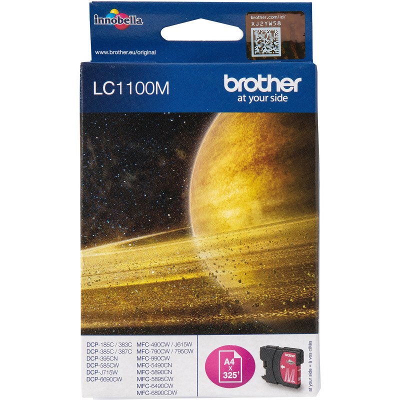 Cartouche Brother LC1100 couleurs séparées pour imprimante jet d'encre