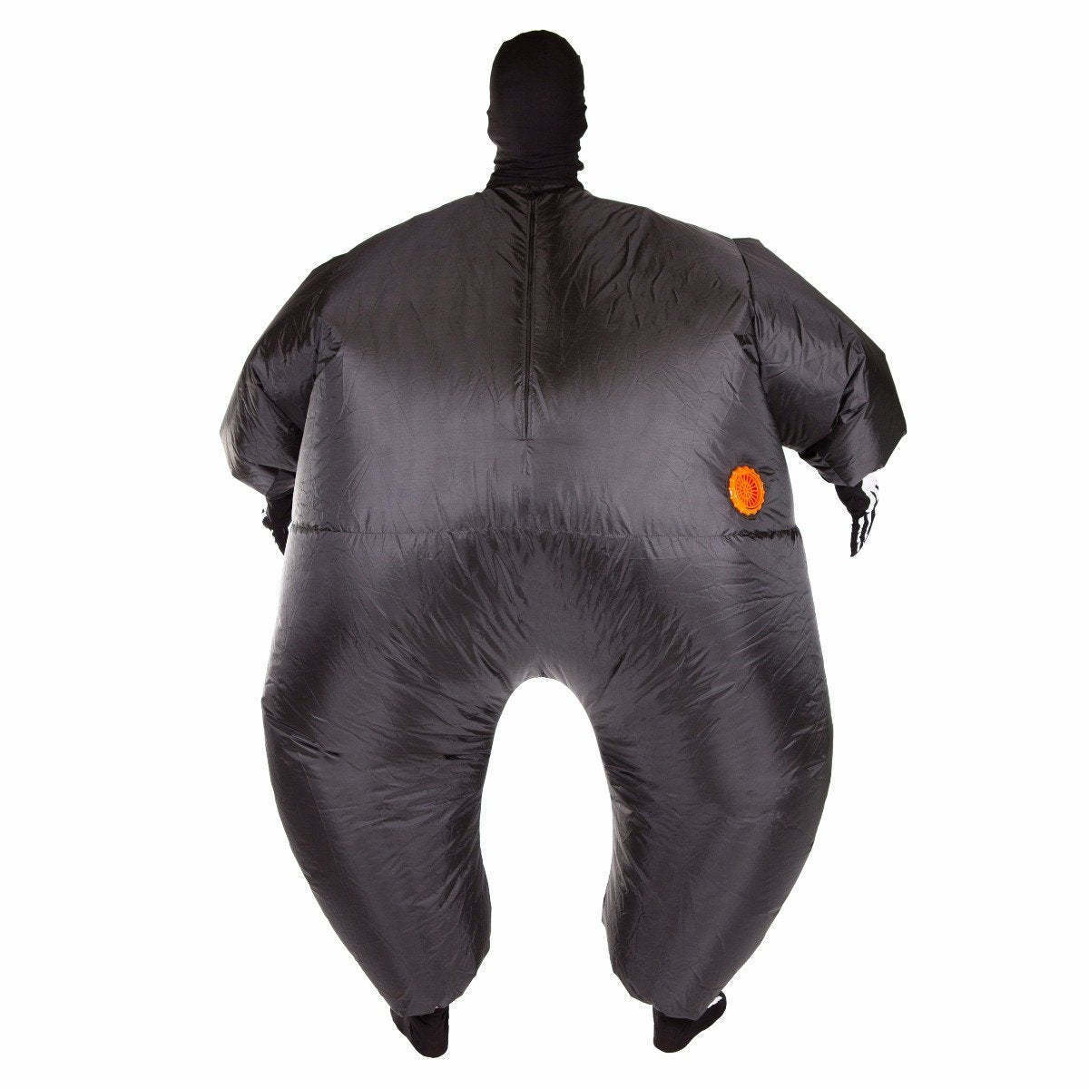(170-180cm) Fasnachts Erwachsenen Kostüm Aufblasbare Skelett Verkleidung für Motto Partys / Halloween (Batteriebetrieben) - Schwarz / Weiss