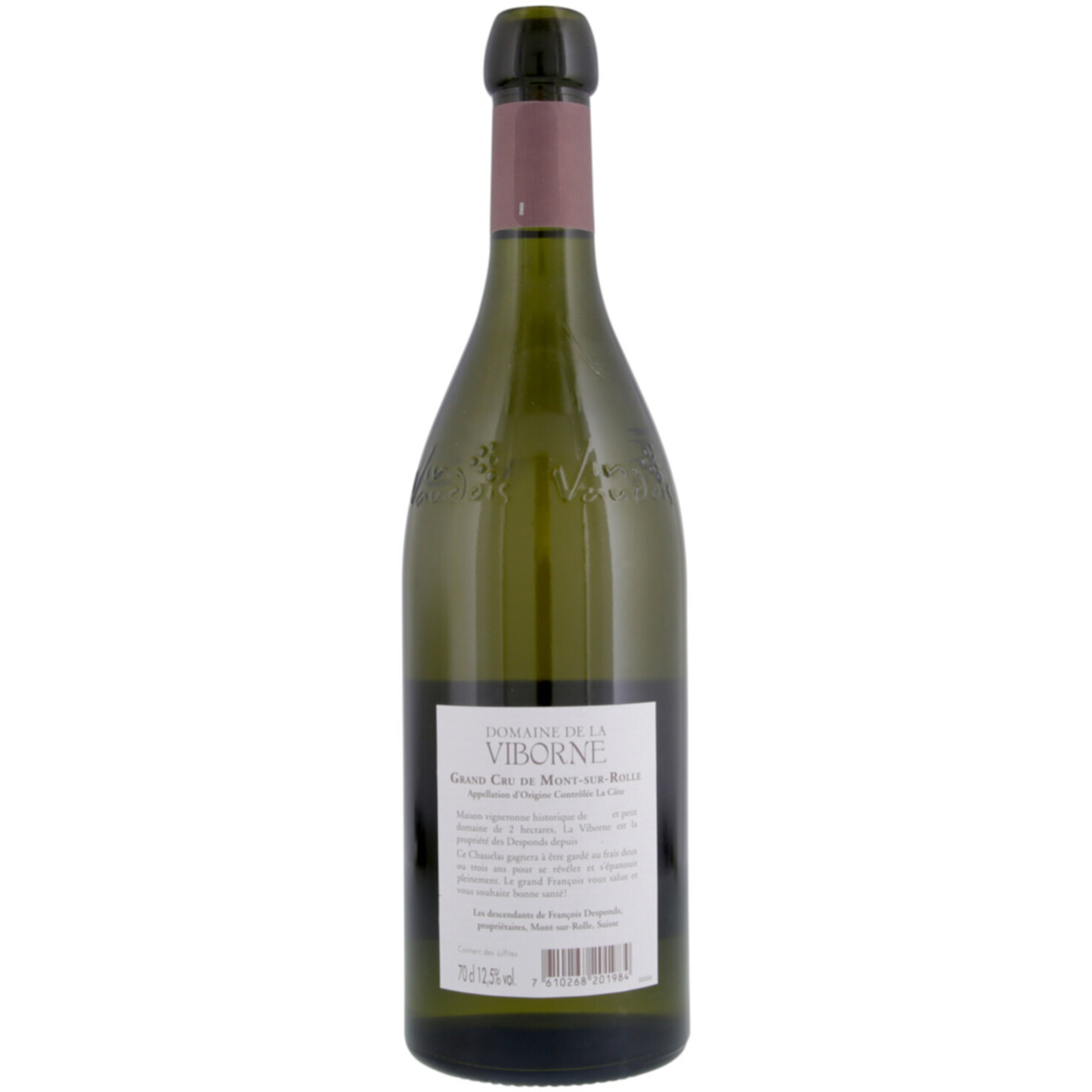 La Côte AOC Mont-sur-Rolle Grand Cru Domaine de la Viborne -70cl
