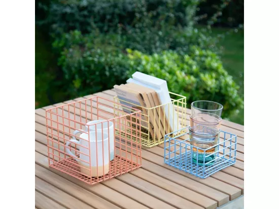 HABITAT - Lot de 3 paniers de rangement en métal - Multicolore - Amara