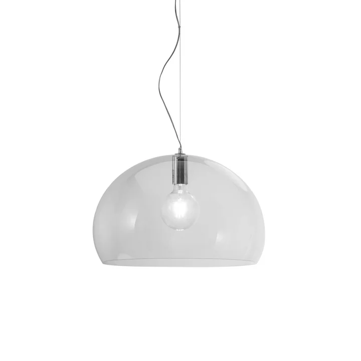 Kartell - Small FL/Y Pendelleuchte, transparent