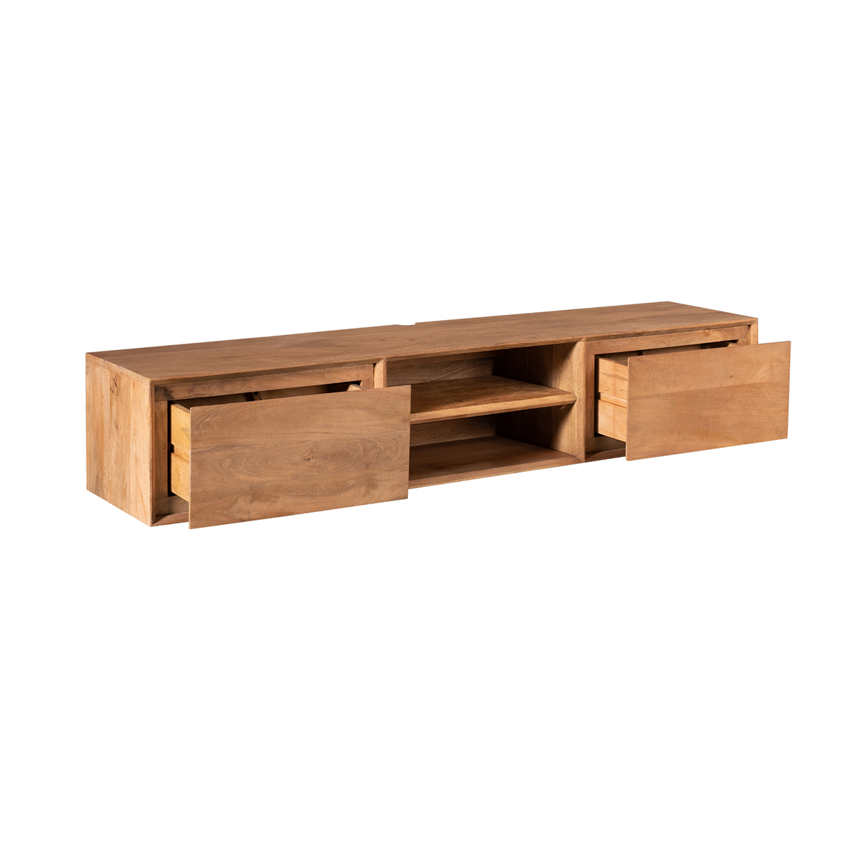 Zwevend Tv-meubel Ambi naturel 160 cm