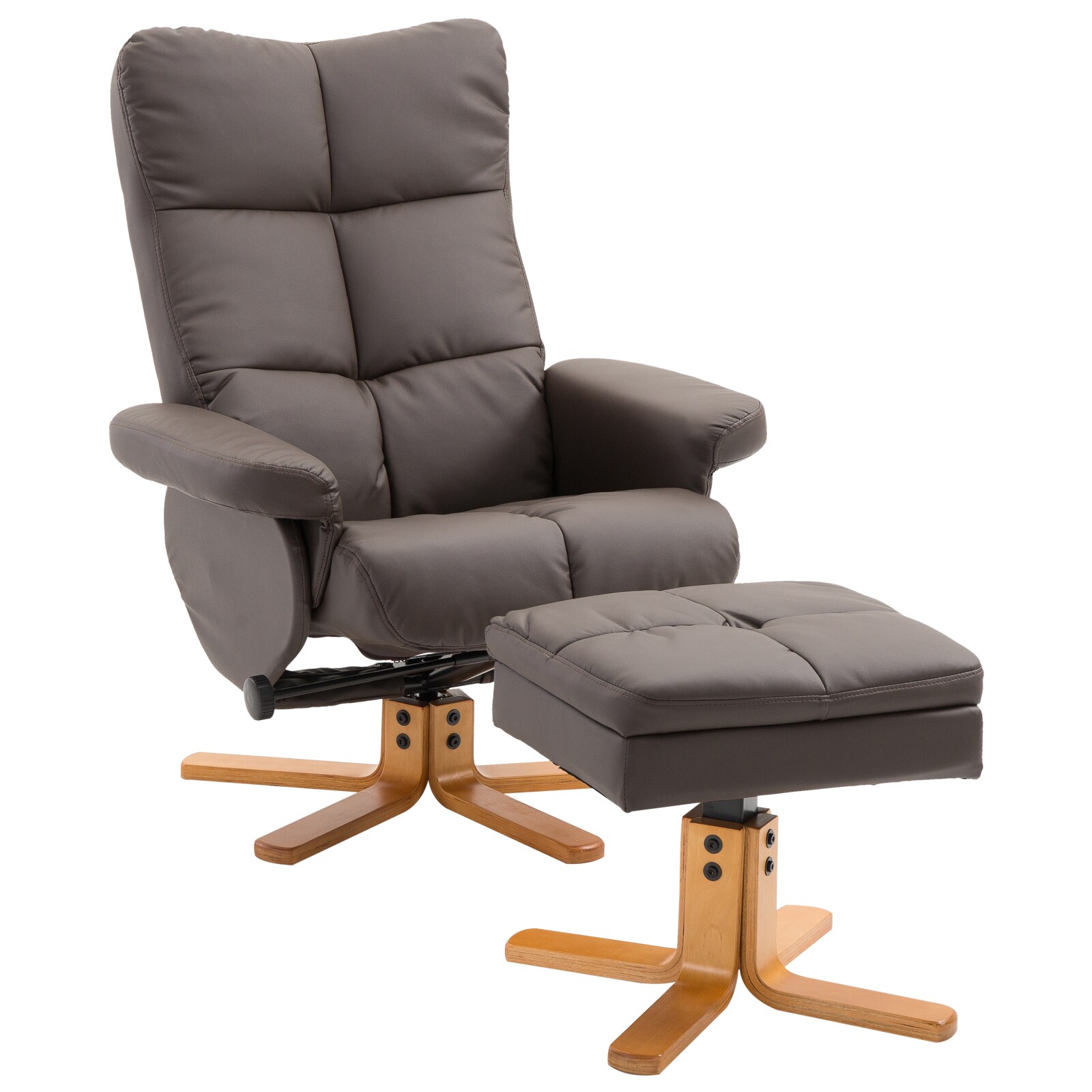 HOMCOM Fernsehsessel mit Hocker