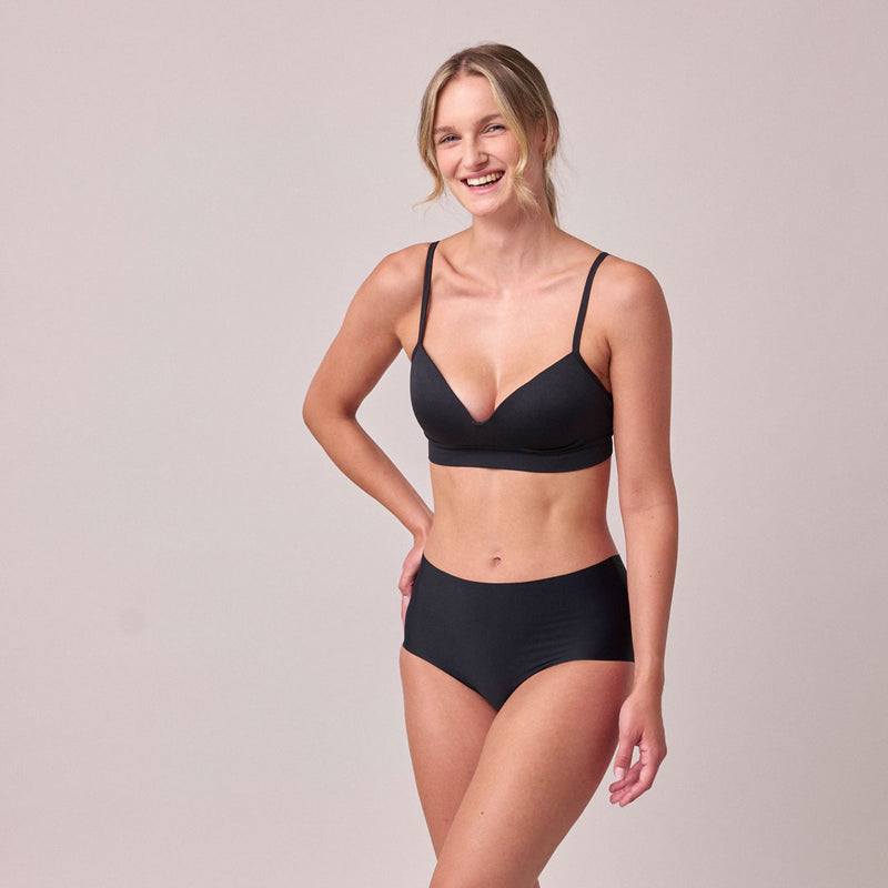 High Waist Hipster Panties Seamless Hellbeige