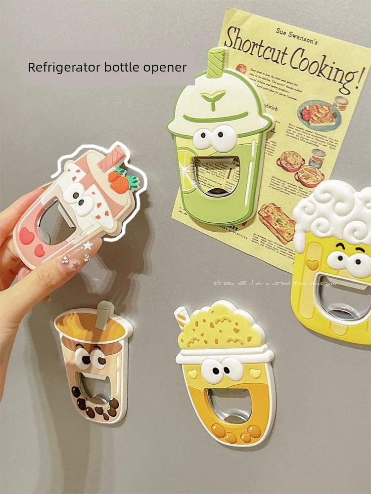 Candy Lemon - Cartoon Dranken Flessenopener Koelkastmagneet (Diverse Ontwerpen)