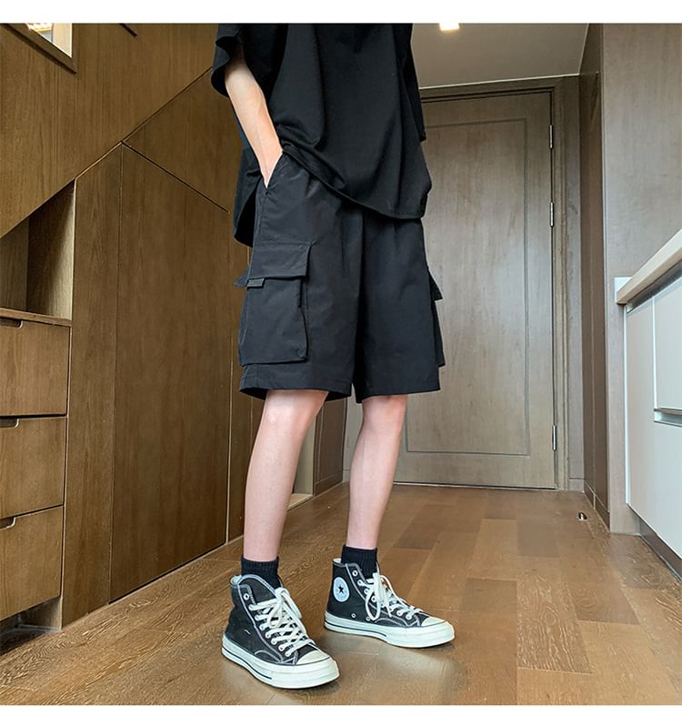 Neonity Wear - Mid Rise Plain Cargo Shorts