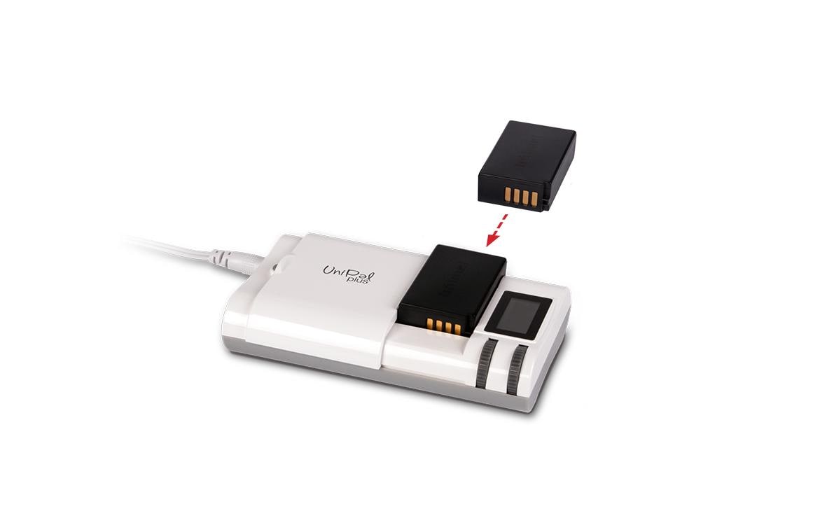 Ladegerät UniPal PlusUniversal Li-Ion Ladegerät mit USB Ausgang