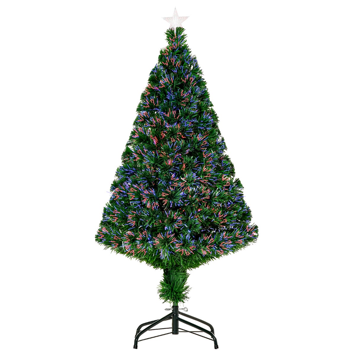 HOMCOM Kerstboom, Ø70 x H120 cm, metaal, groen