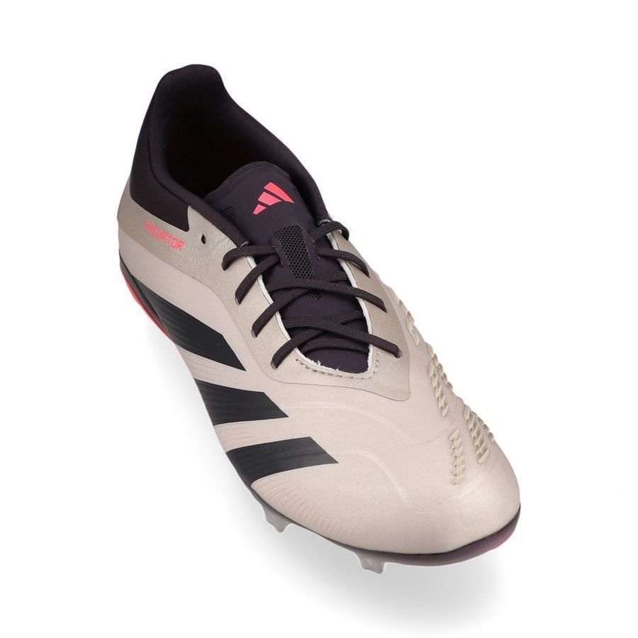 adidas Predator Elite FG Vivid Horizon - Argenté/Aurora Black/Turbo Enfant