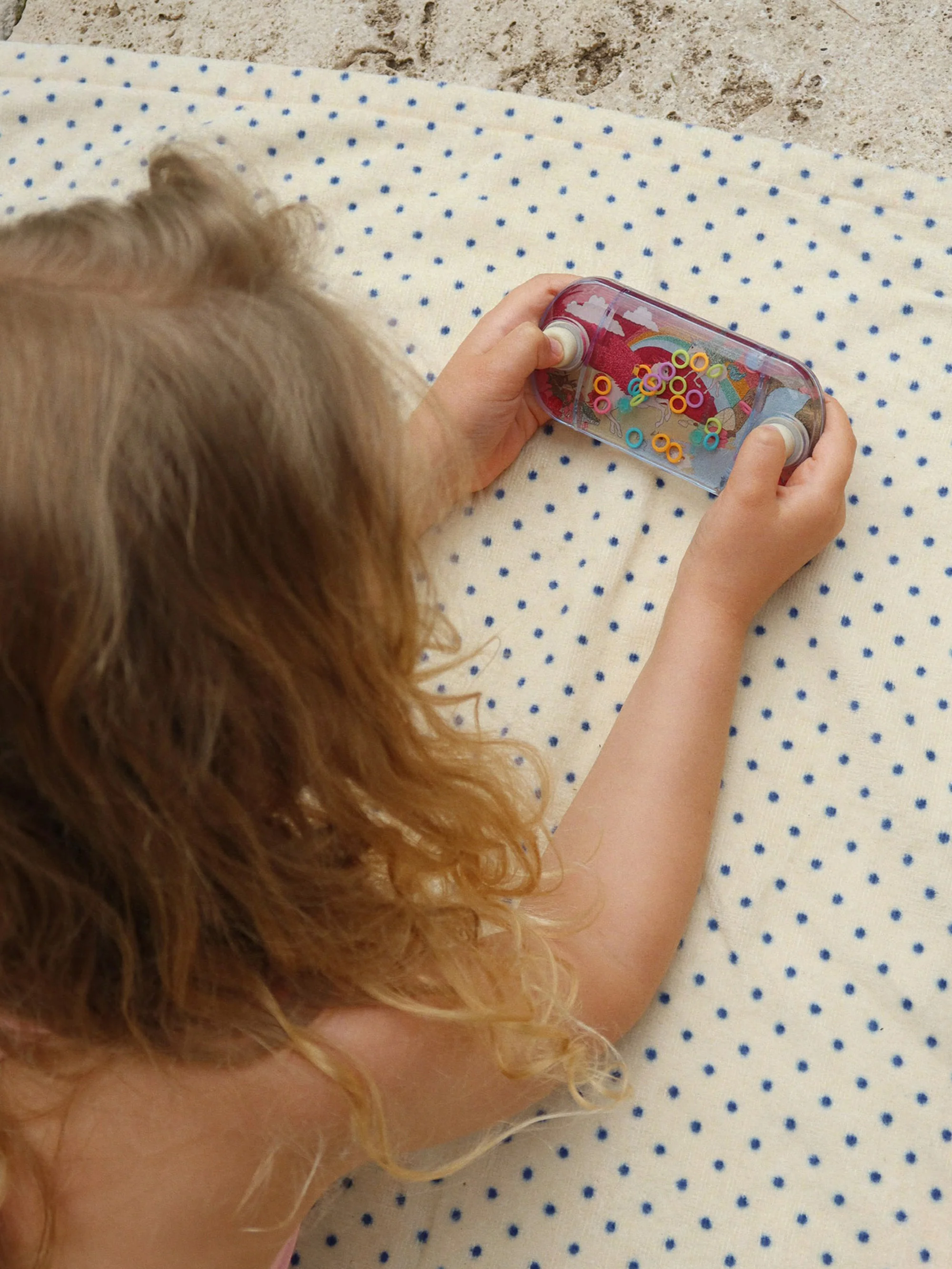 Kinderstrandhanddoek Estate Dot van biologisch katoen