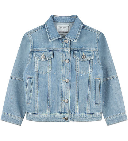 Zadig & Voltaire Jeansjacke - Kasyl - Blau m. Strassstein