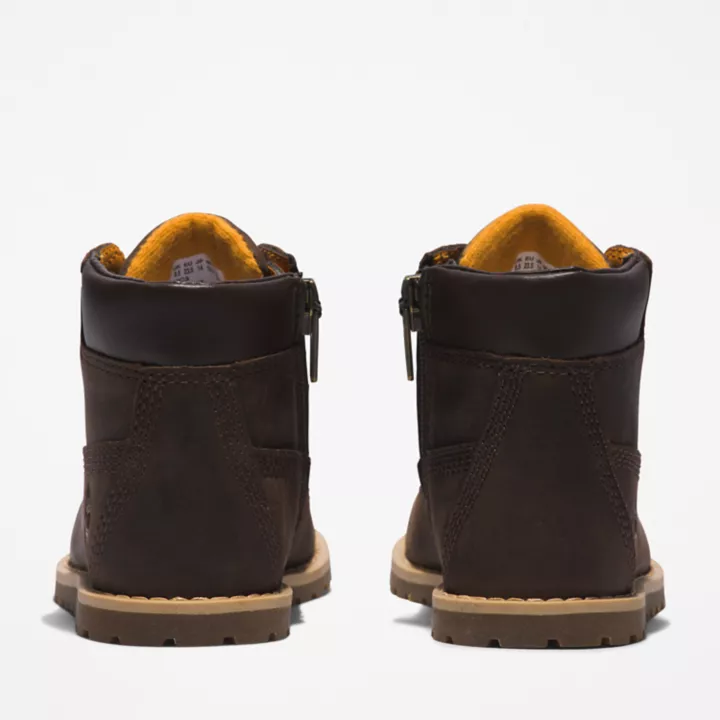 Bota infantil Pokey Pine de 15 cm na cor marrom escuro