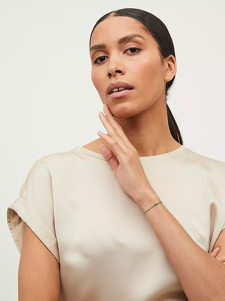 VILA Blusenshirt VIELLETTE  creme