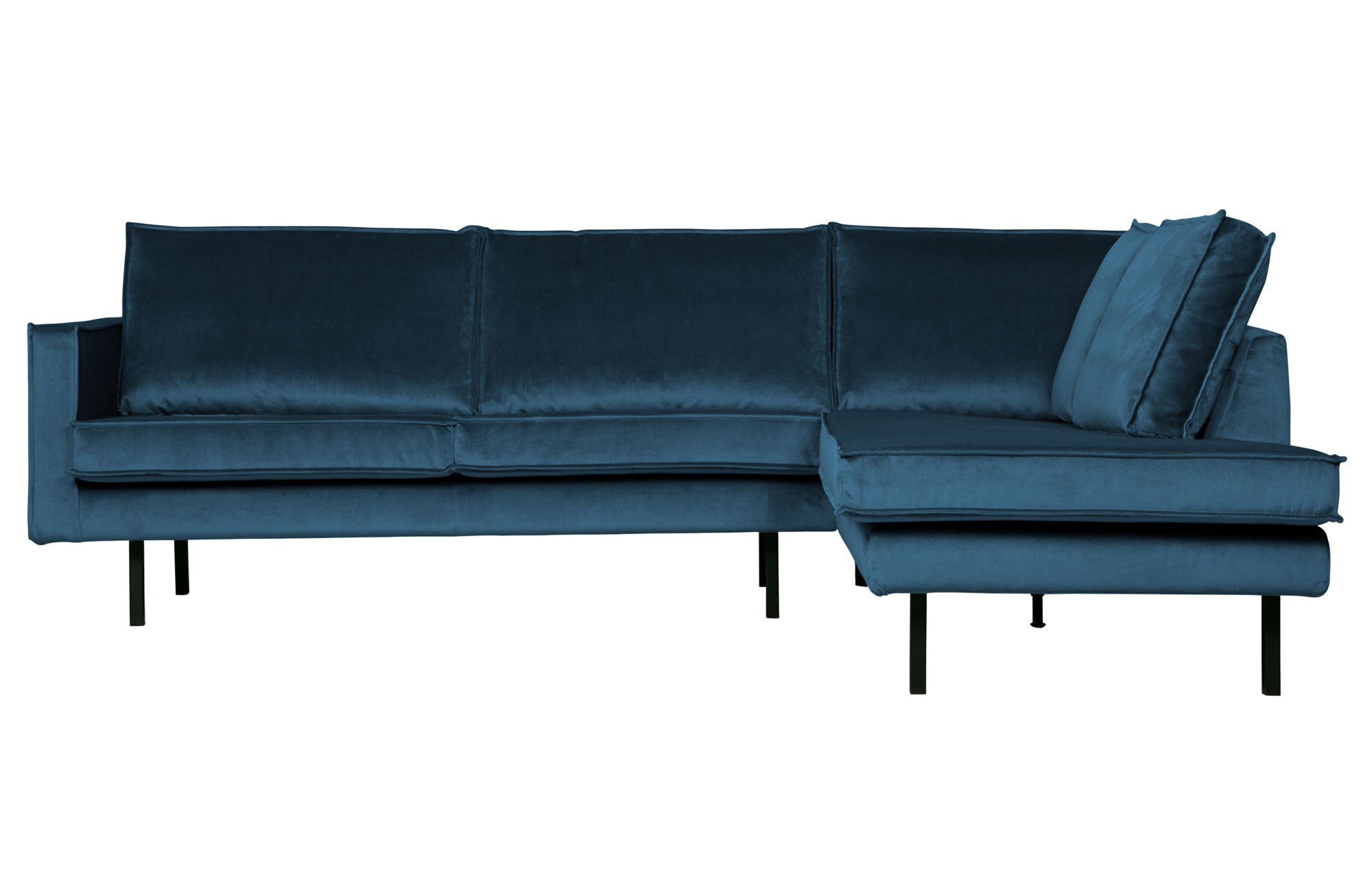 Hoekbank Rodeo velvet blue - Rechts