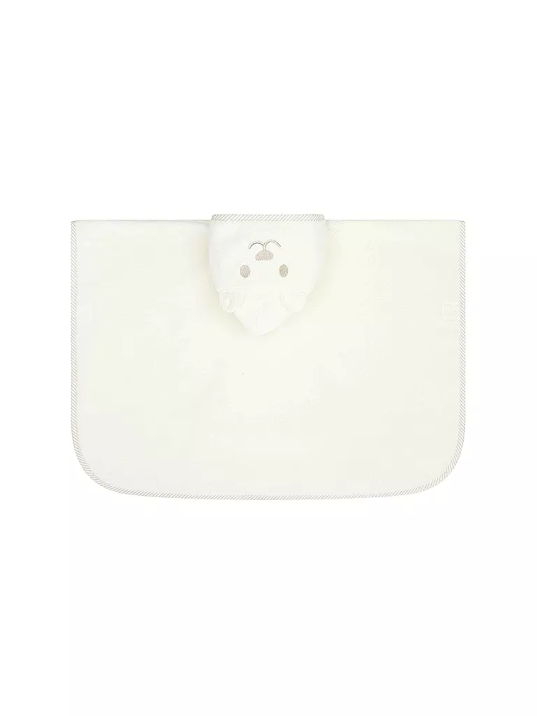 STEIFF Baby Bade Poncho  weiss