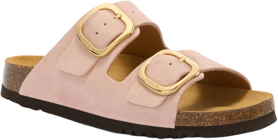 Scholl Noelle imitatieleren leren slippers lichtroze