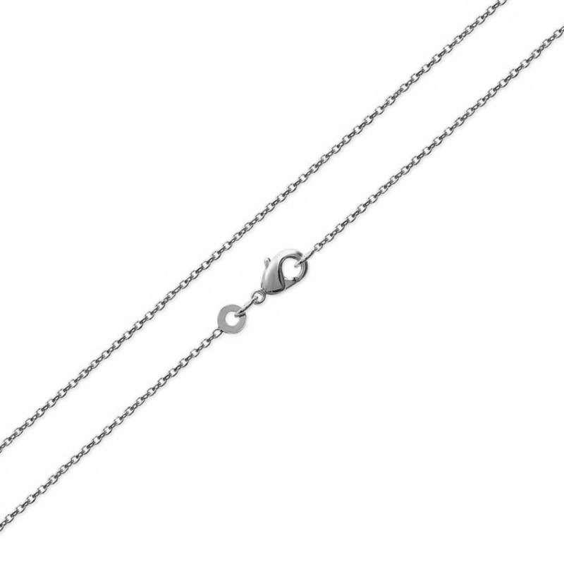 Chaîne de cou maille forçat Argent 925 Rhodié
