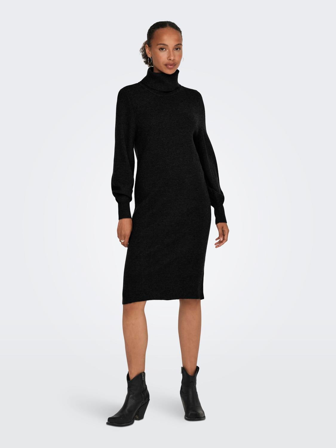 ONLSASHA Langes Kleid Black