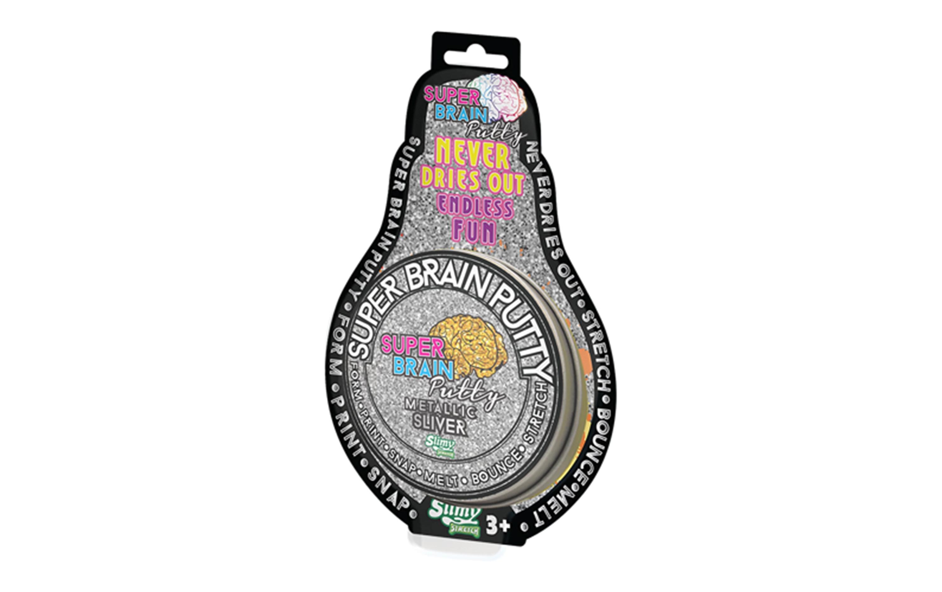 Knetmasse Slimy Super Brain Putty Metallic, assortiert, 75 gWiederverwendbare Knetmasse