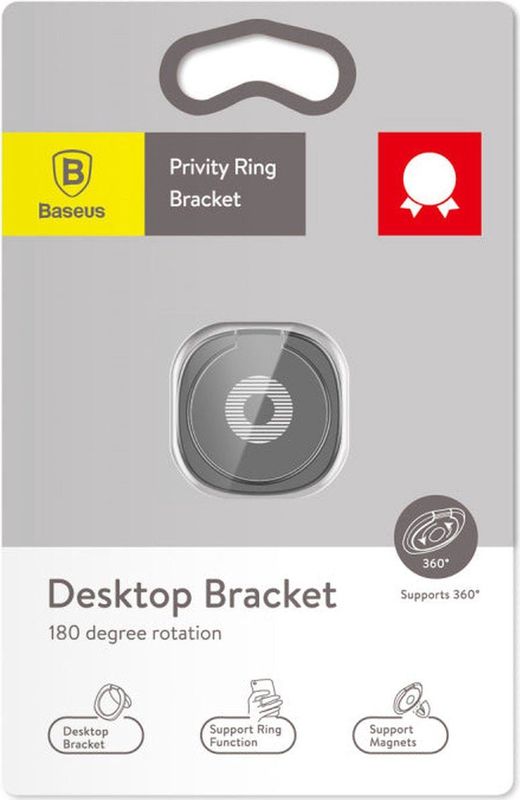 Houder - Ring Magneet - Universeel - Zwart