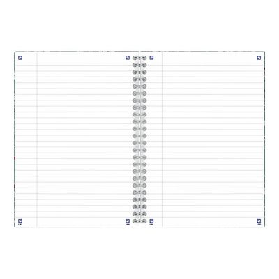 Oxford Floral - Carnet de notes à spirale - B5 - 120 pages - ligné
