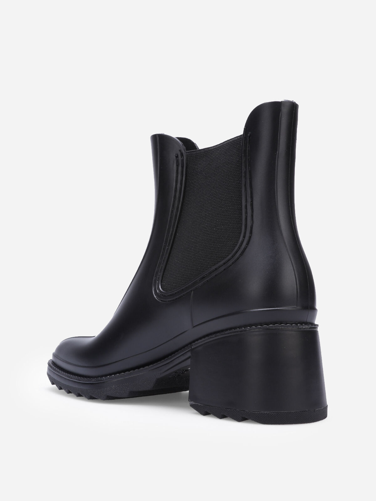 Bottines de pluie style Chelsea- Noir
