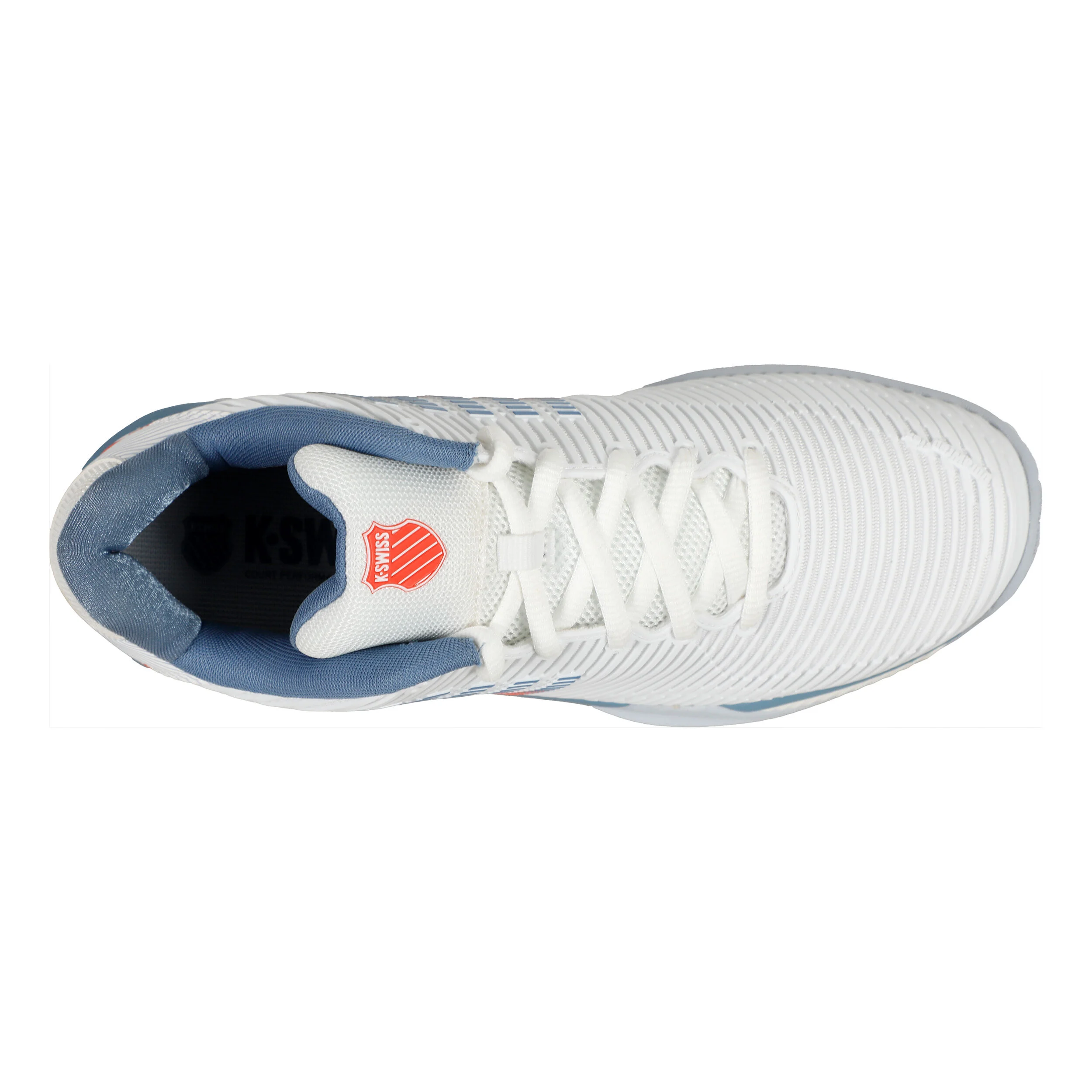 K-Swiss Hypercourt Express 2 Chaussures Toutes Surfaces Hommes - Blanc , Bleu Clair