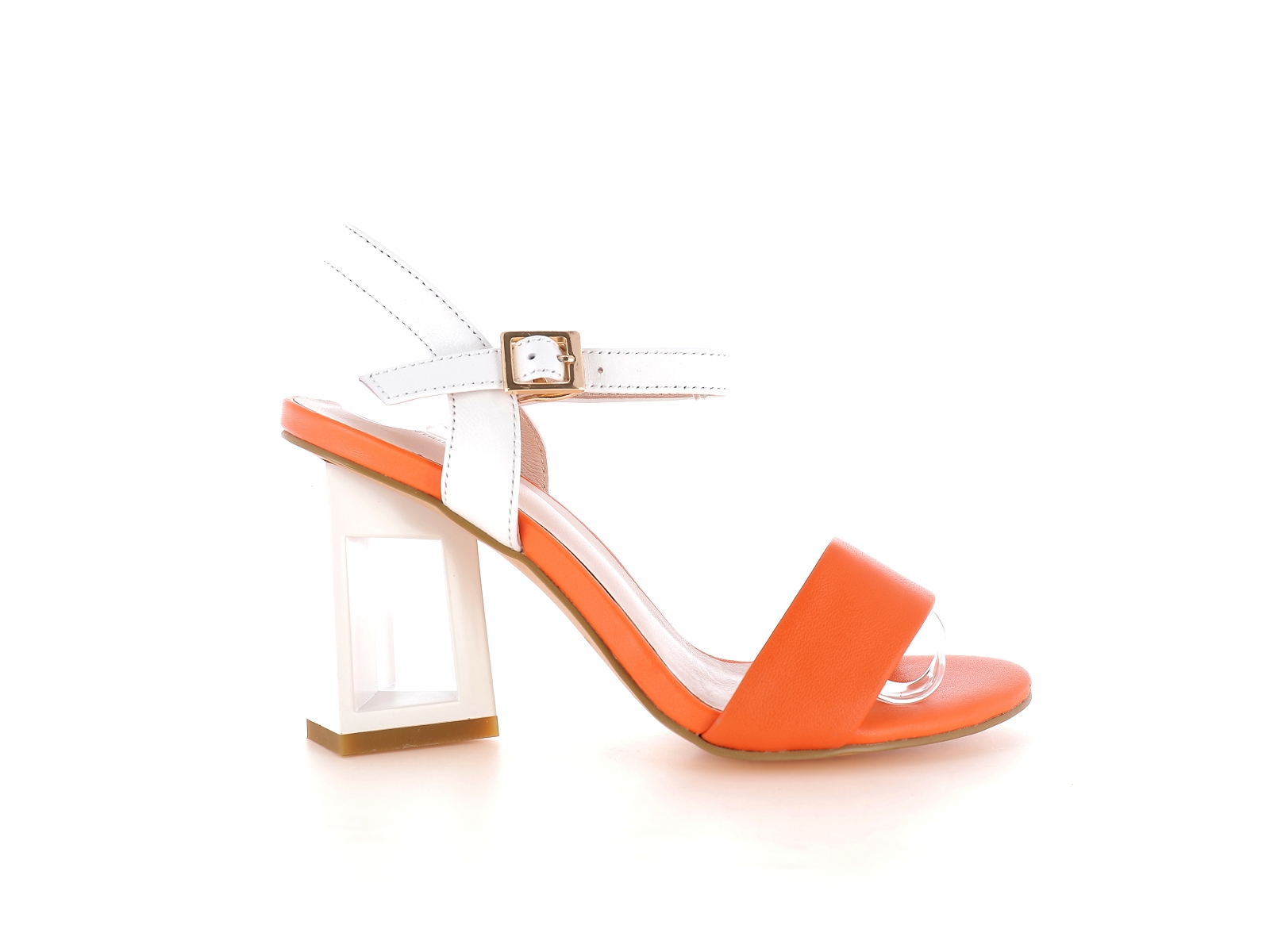 Metamorf ose-RABETON Cuir Blanc Orange