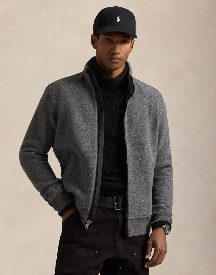 Polo Ralph Lauren ELEVATED WOOL-LSL-FUZ Fortress grey heather